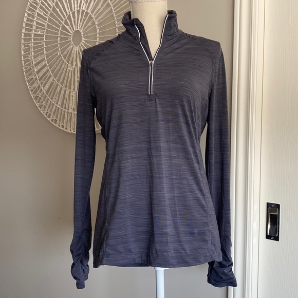 Kirkland Signature Jackets & Blazers - Kirkland - Mock Neck 1/4 Zip Track Jacket in Grey​​​​​​​​​​​